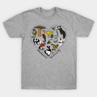 Madagascar Biodiversity Heart T-Shirt